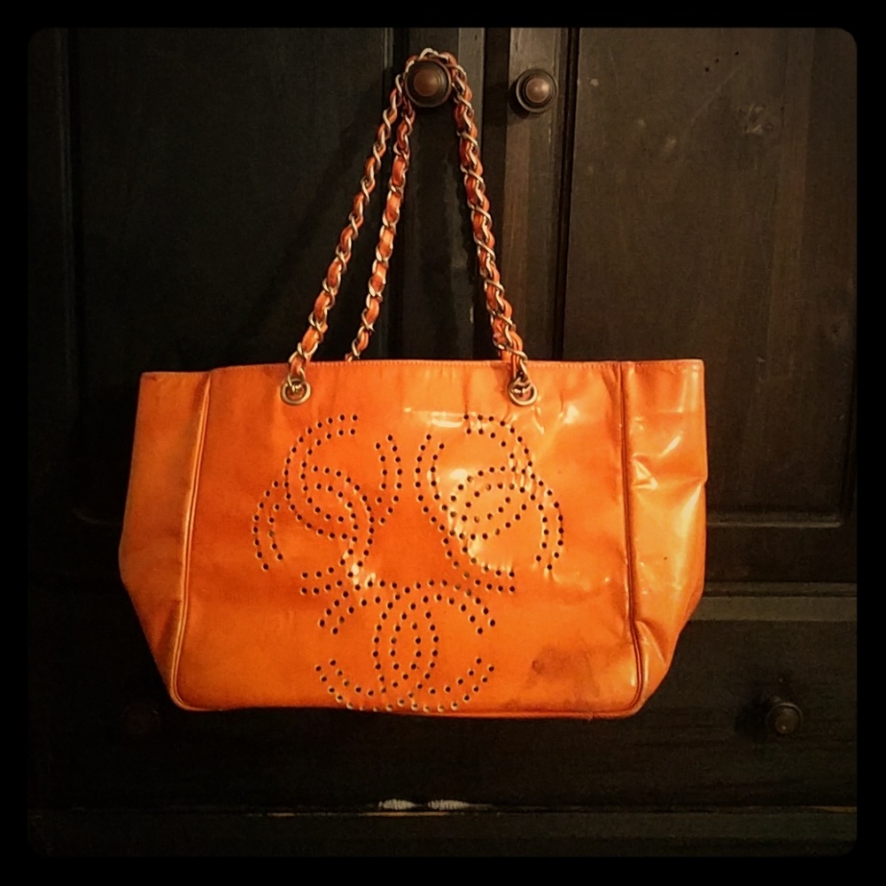 Burnt orange chanel bag
